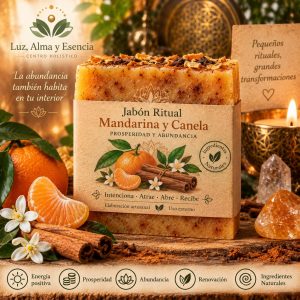Jabon de Mandarina y Canela - Para la abundancia y Prosperidad